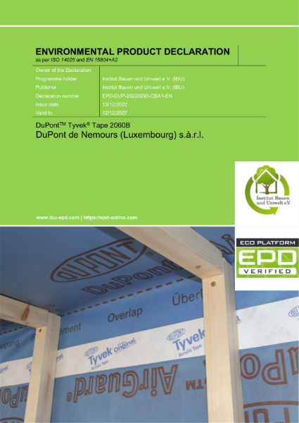 EPD - DuPont™ Tyvek® Tape (2060B)  