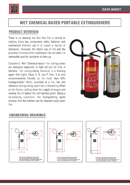 Wet Chemical Portable Extinguishers