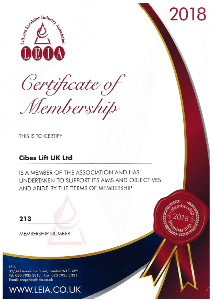 LEIA Certificate of Membership