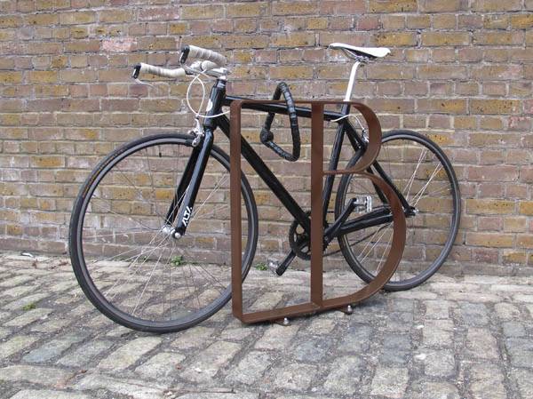 Letterform Stainless Steel Cycle Stand