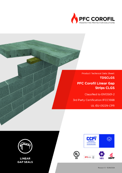 TDSCLGS PFC Corofil Linear Gap Strips CCLGS Datasheet [Rev 1.5]