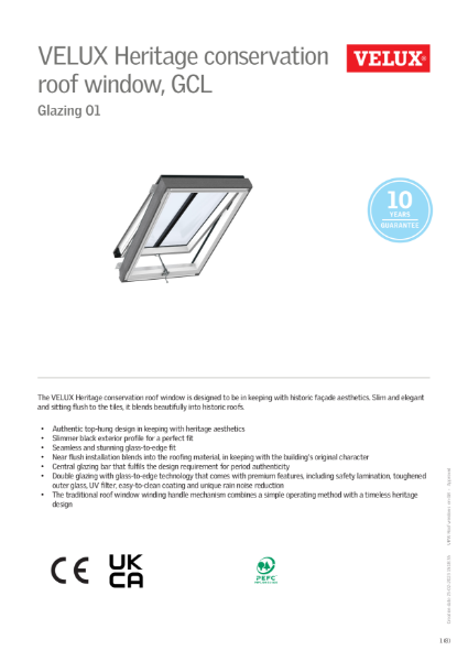 GCL Product Data Sheet