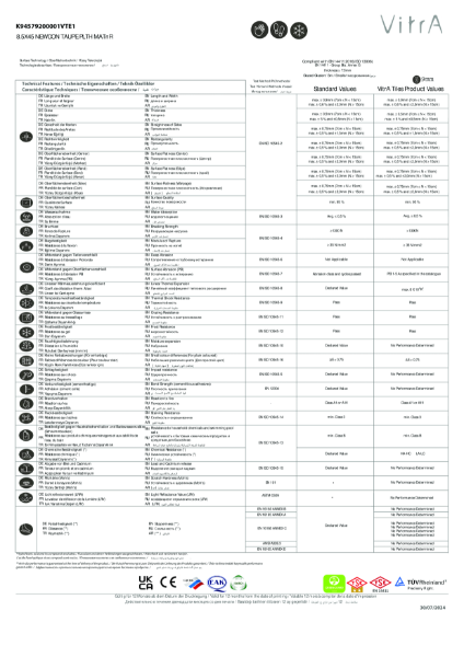 TechnicalDataSheet_K94579200001VTE1_8.5X45 NEWCON TAUPE PNTPLTH MATnR