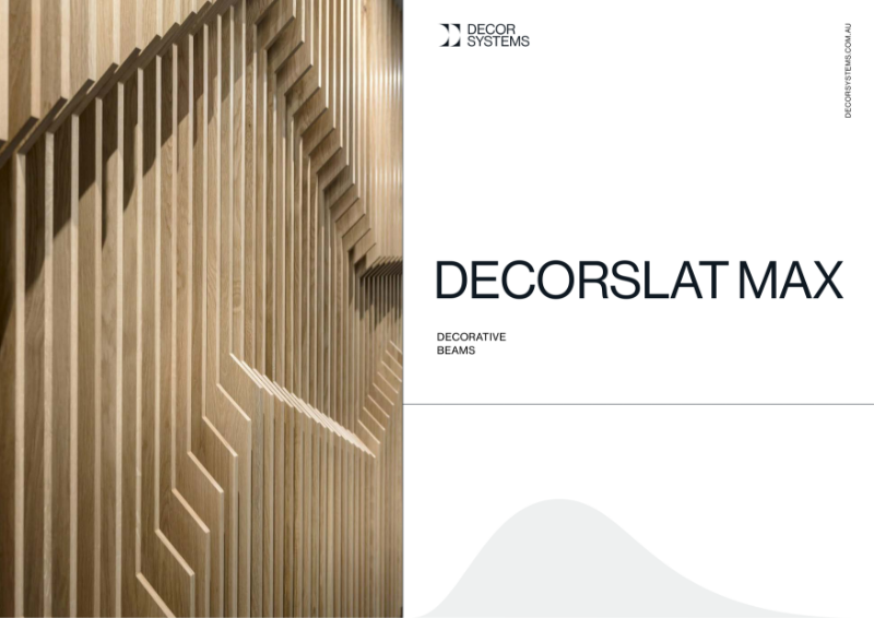 DecorSlat Max Product Data Sheet