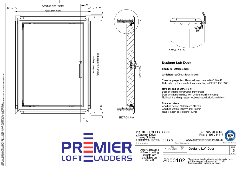 Designo Loft Eaves Door Premier Loft Ladders Ltd NBS Source