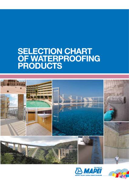 Selection Chart Of Waterproofing Products