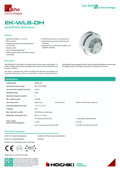 EKHO Hybrid Wireless Multi-Sensor