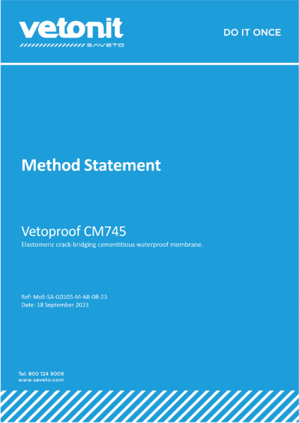 Method Statement - Vetoproof CM745