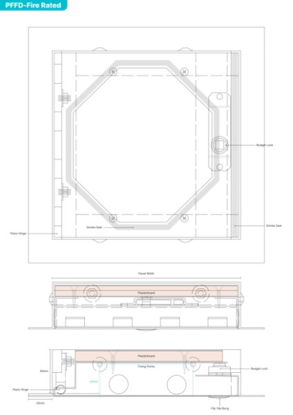PFFD Fire Rated Access Panel Tech