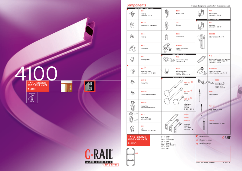 G-Rail hand drawn wide channel - 4100