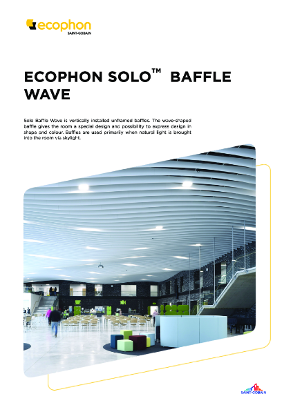 Data Sheet - Solo™ Baffle Wave