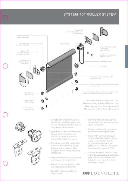 Roller System 40® Technical Specification