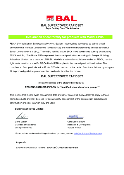 ENVIRONMENTAL PRODUCT DECLARATION