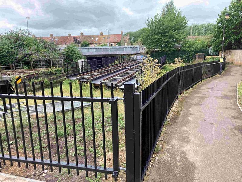 Rewley Road Swing Bridge historic preservation fencing
