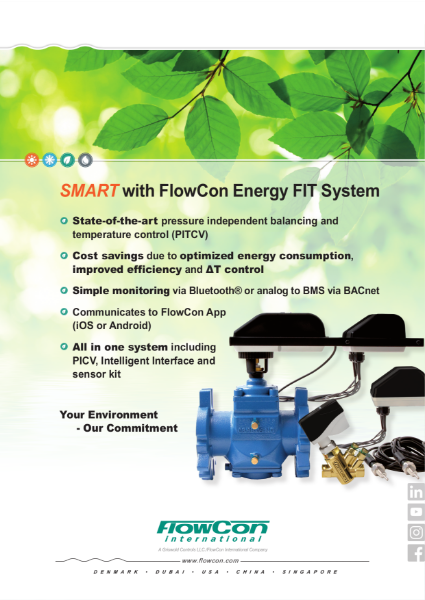 FlowCon FIT 65mm-250mm Energy Valve