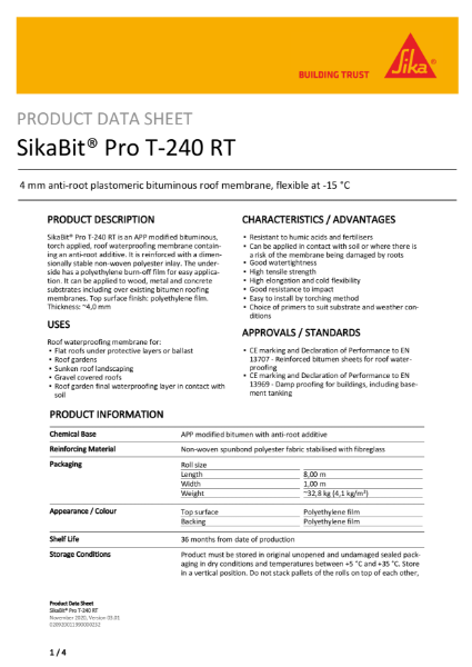 SikaBit Pro T-240 RT