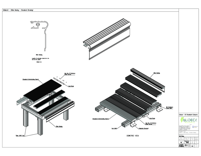 AliDeck 30mm Nosing Profile CAD