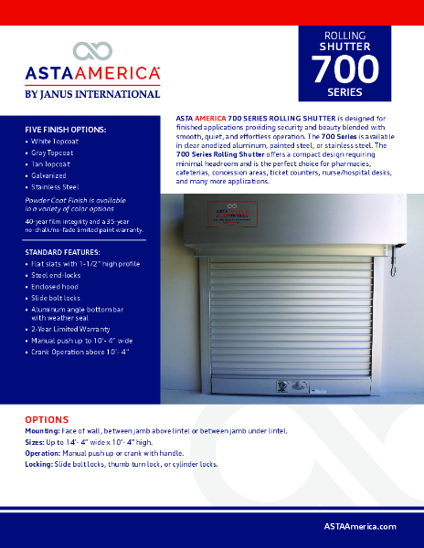 Series 700 Product Brochure