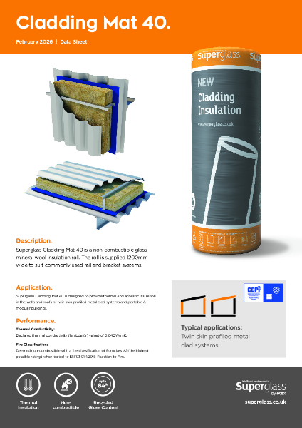 Superglass Cladding Mat 40 - Datasheet