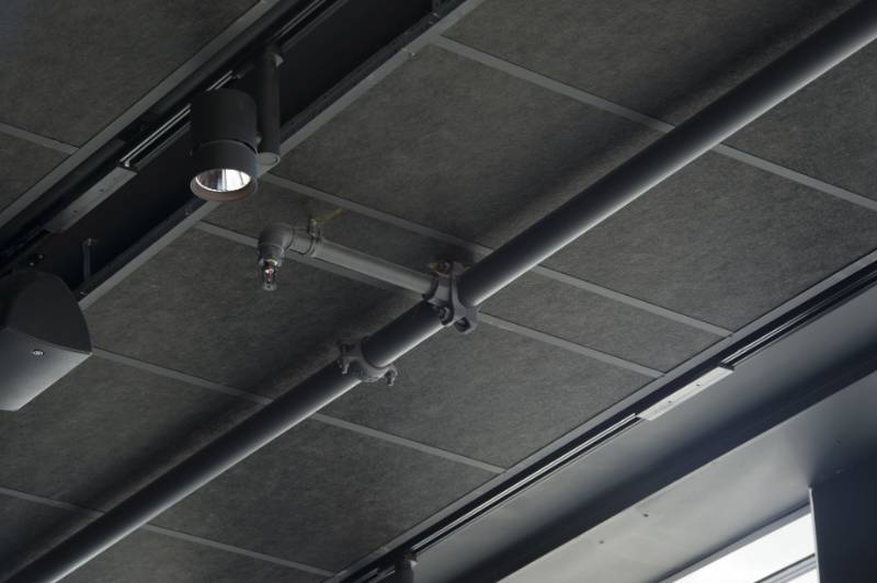Rockfon® Industrial Black™ - Stone Wool Ceiling Tiles