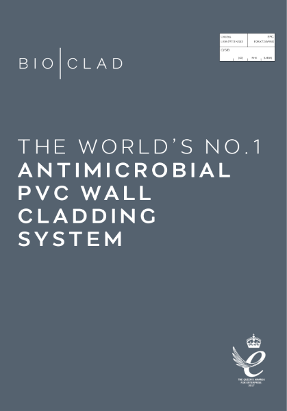 BioClad Antimicrobial PVC Hygienic Wall Cladding