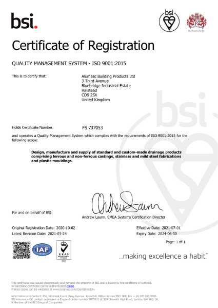 ISO 9001 - Halstead Site