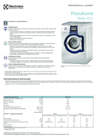 Tekniset esitteet - WH6-8CV
