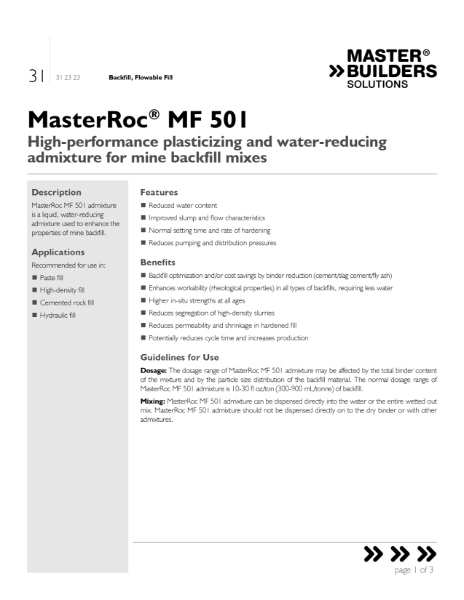 mbs-masterroc-mf-501-tds