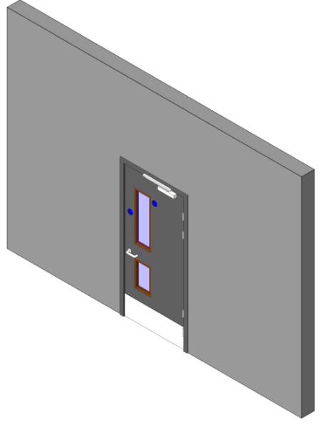 Education Range: Classroom Doorset - Wood Doorsets