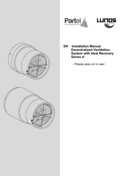 LUNOS e260 Installation Guide