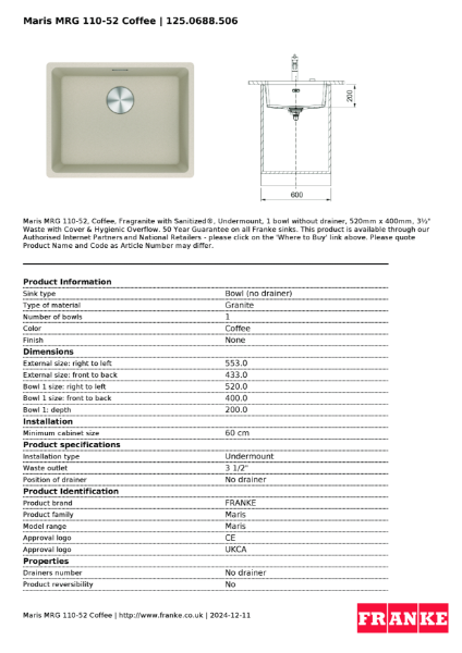 Product Sheet 125.0688.506