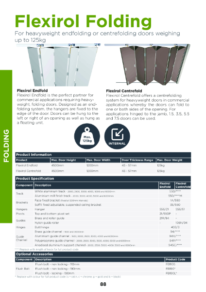 Flexirol Folding Brochure Page