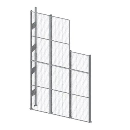 Verkkoseinät ja Häkkivarastot - Takasuojaverkkoelementti UR350, 2200 x 700 mm