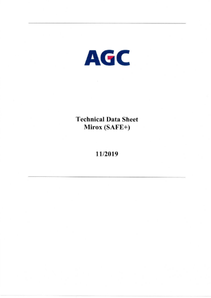 Glass Mirror Technical Data Sheet