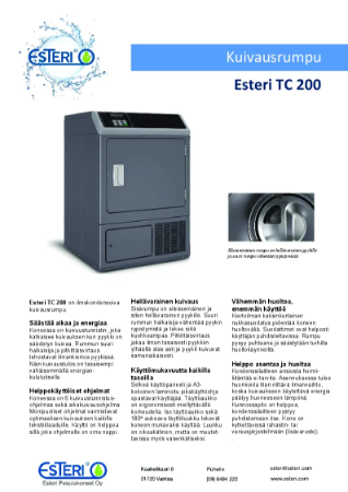 Esteri TC200 esite