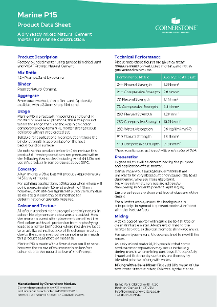 Marine P15 - Product Datasheet