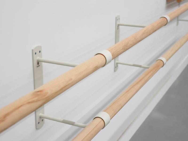 Wall-mounted Double Ballet Barre Bracket 
