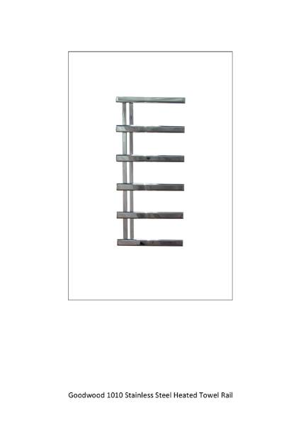 Goodwood 1010 Stainless Steel Heated Towel Rail