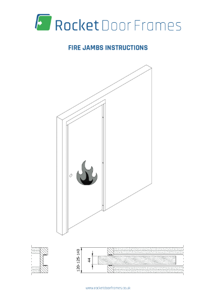 Fire jamb instructions for FD30 Pocket door kit