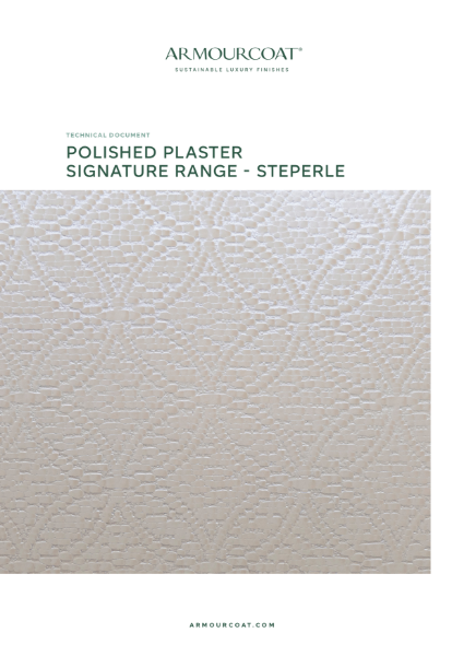 Armourcoat Polished Plaster Steperle - Technical Document