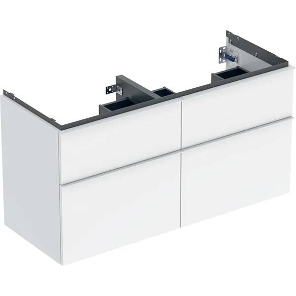 Geberit iCon Cabinet For Double Washbasin, With Four Drawers - Bathroom Cabinet