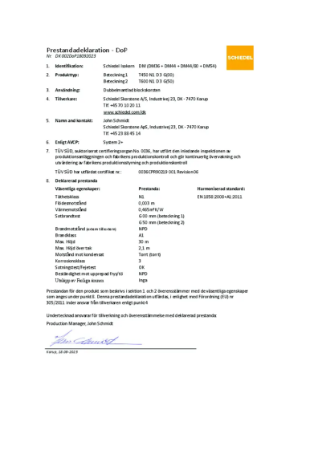 Prestandadeklaration ISOKERN DM