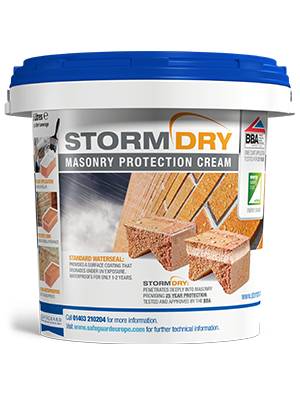 Stormdry Masonry Protection Cream - The Only BBA & EST Certified Brick Waterproofer - Proven 25 Year Protection Against Penetrating Damp 
