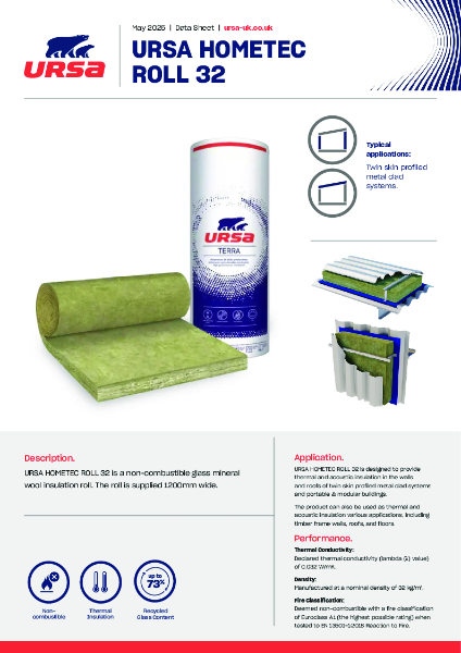 URSA HOMETEC ROLL 32 - Datasheet