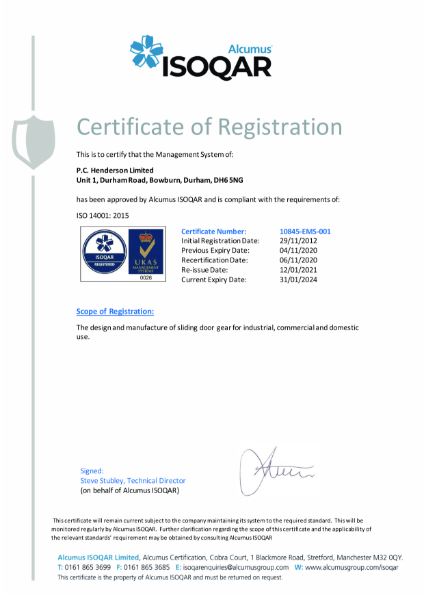 ISO 9001 & ISO 14001 Certificates