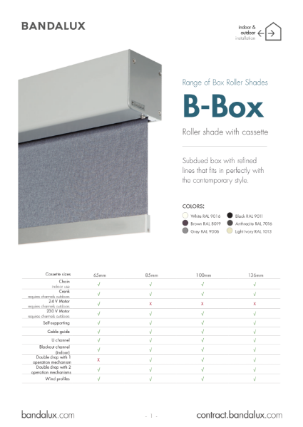 B-BOX Roller Blinds