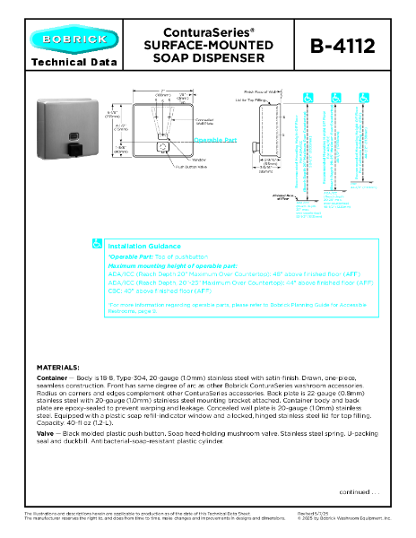 Technical Data Sheet B-4112