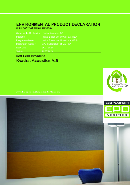 Soft Cells Broadline - Environmental Product Declaration 