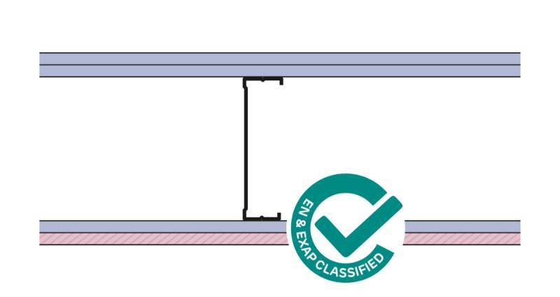 Siniat Single Frame Metal Stud Partition CS14R-212dB#12dB12FMR - Metal Stud Partitioning