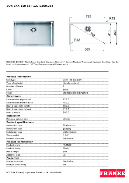 Product Sheet 127.0369.284